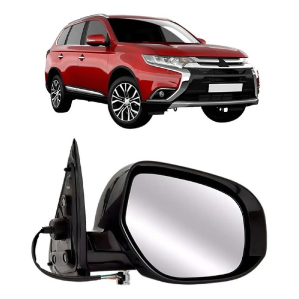 Retrovisor Outlander 2016 A 2019 Retratil Termico Com Pisca