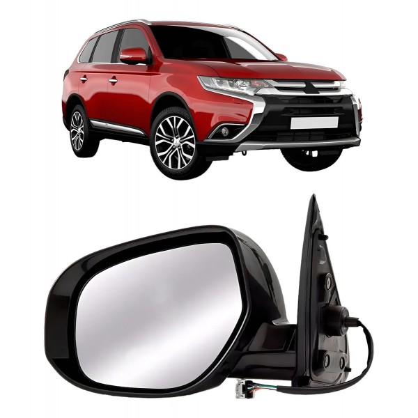 Retrovisor Outlander 2016 A 2019 Retratil Termico Com Pisca