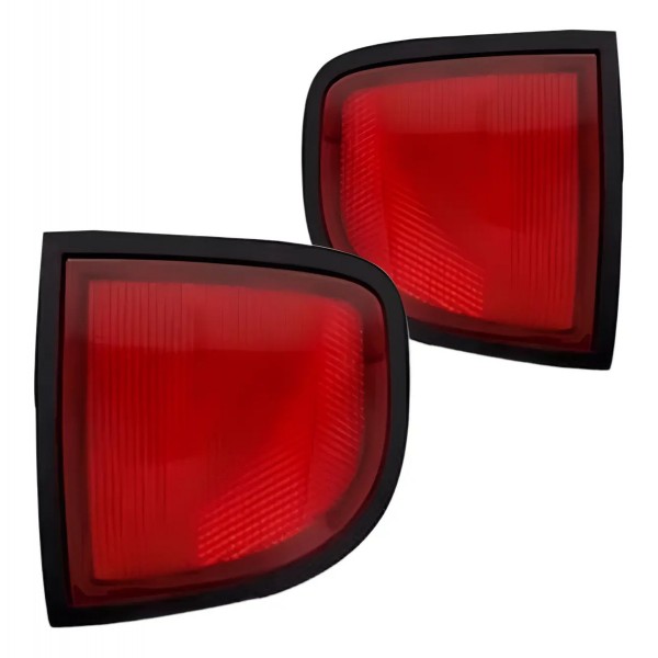 Par Refletor Parachoque Triton 2007 08 09 10 11 12 13 A 2016 Vermelho
