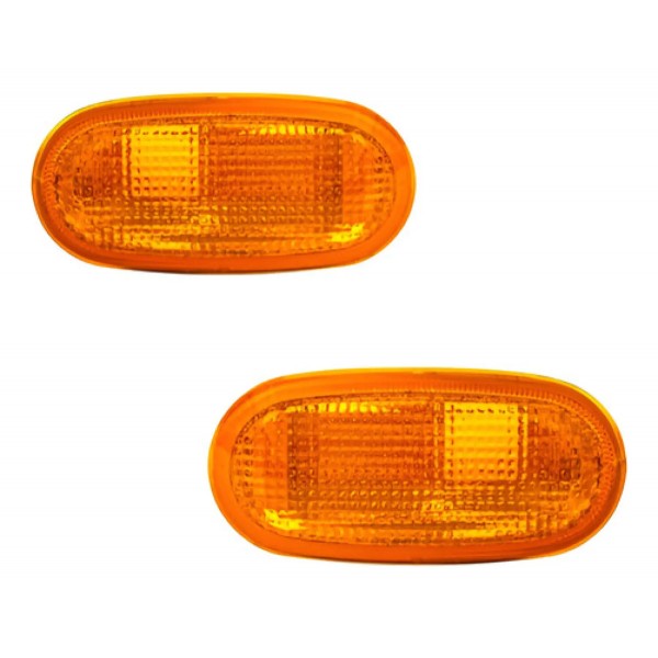 Par Pisca Lateral L200 Triton Âmbar 2007 A 2016 Cinza