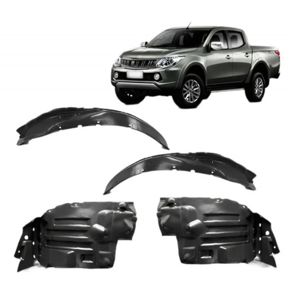 Kit Jogo Parabarro L200 Triton 2017 A 2020 4 Peças Dianteir