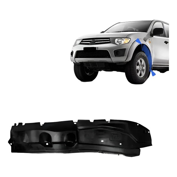 Parabarro Dianteiro L200 Triton 2007 A 2016 Parte Traseira
