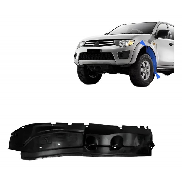 Parabarro Dianteiro L200 Triton 2007 A 2016 Parte Traseira