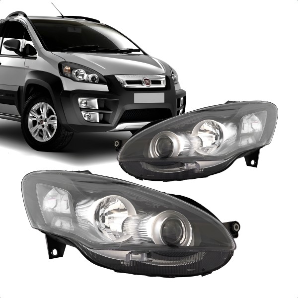 Farol Idea 2011 2012 2013 2014 2015 2016 Fume Lado Esquerdo Esquerdo/motorista