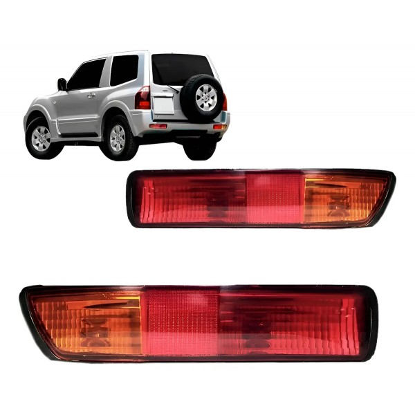 Lanterna Tras Parachoque Pajero Full 2000 A 2002 Verm/ambar
