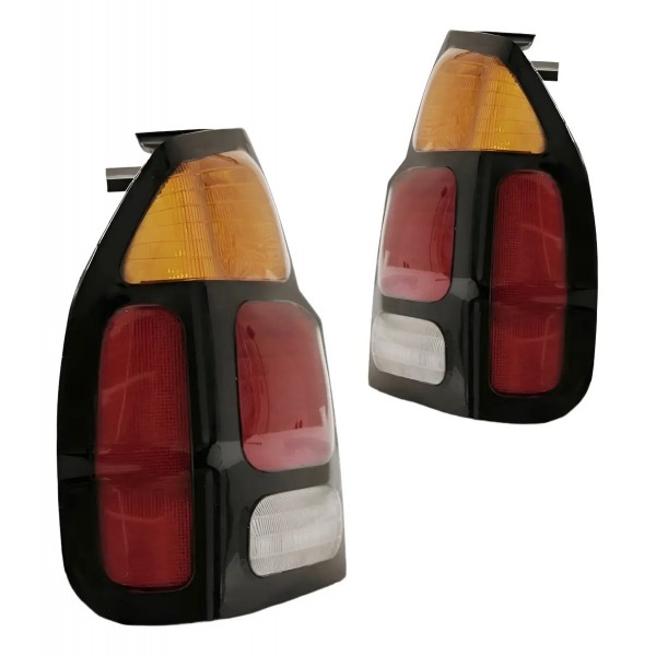 Par Lanterna Traseira Pajero Sport 2000 A 2005 Tricolor. Ambos Lados Vermelho