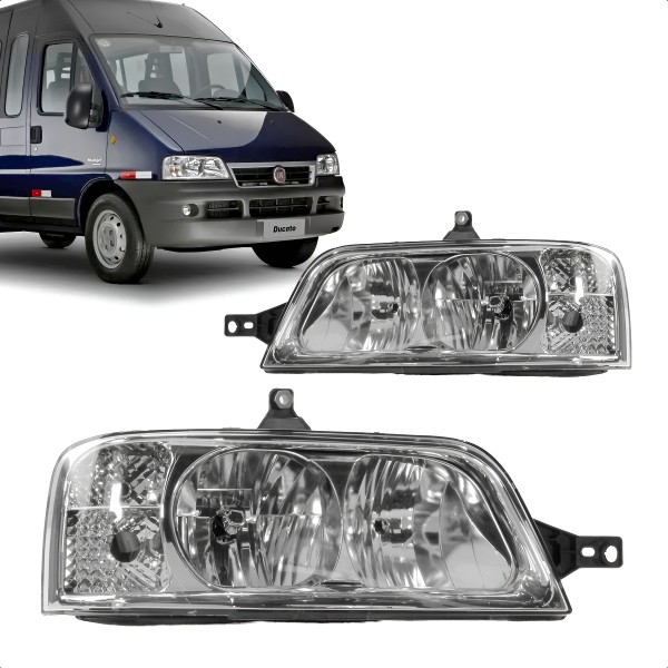 Farol Ducato 2005 A 2017 Manual Direito/passageiro