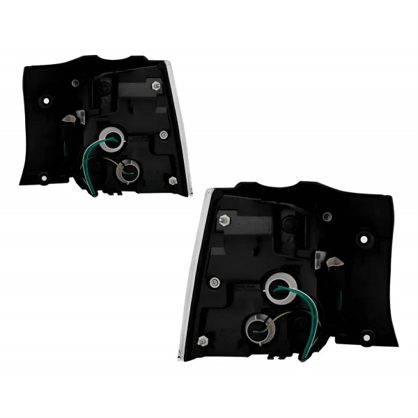 Par Lanterna Traseira Outlander 2007 A 2012 Canto Com Led Ambos Lados
