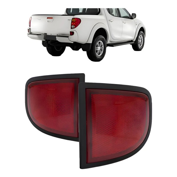 Lanterna Refletor Traseiro Triton 2007 A 2010 Vermelho