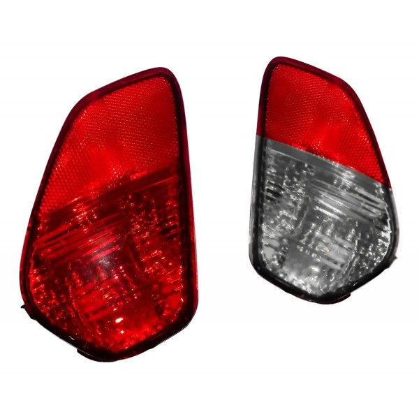 Par Lanterna Parachoque Traseiro Outlander 2016 2017 2018 Ambos Lados Bicolor