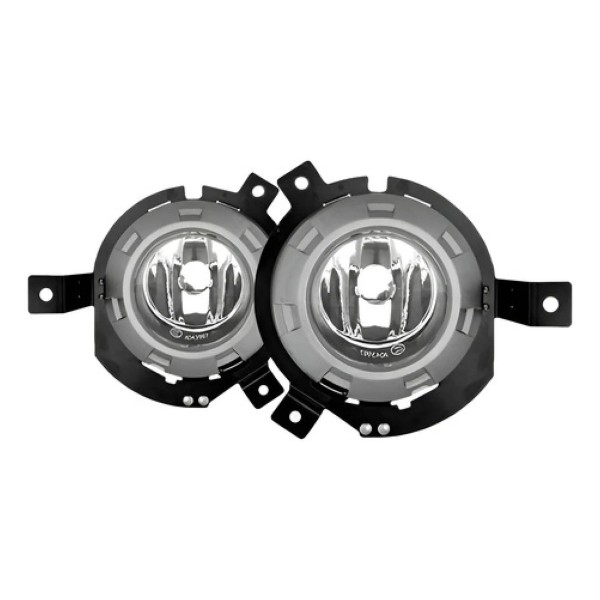 Kit Farol Milha L200 Triton 2007 2008 2009 2010 Aro Cinza