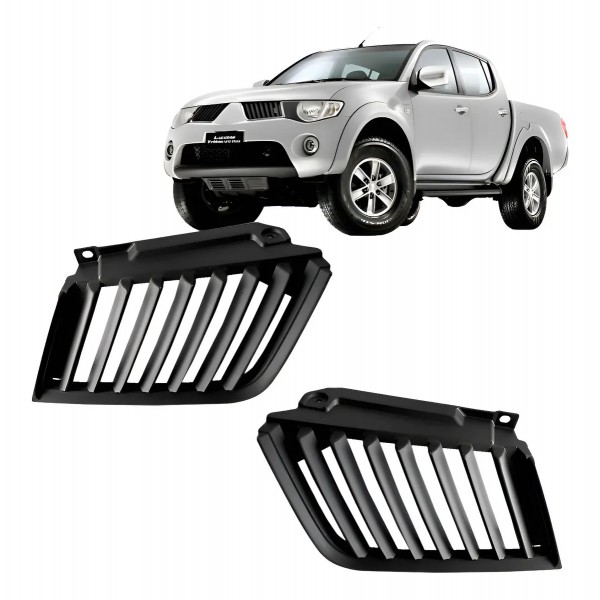 Par Grade Radiador Superior Triton 2007 2008 2009 2010 Preto Preto