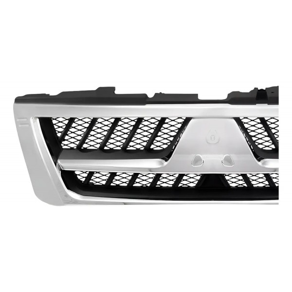 Grade Radiador Pajero Full 2004 05 06 2007 Moldura Cromada Plástico