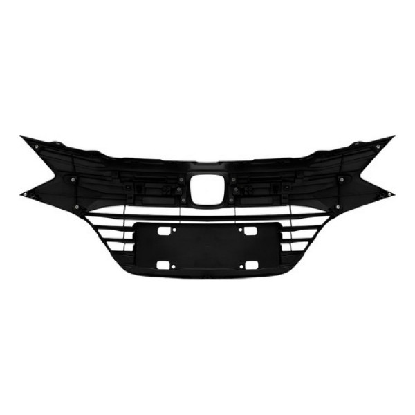 Grade Radiador Hrv 2015 A 2017 Preto C/ Friso Cromado
