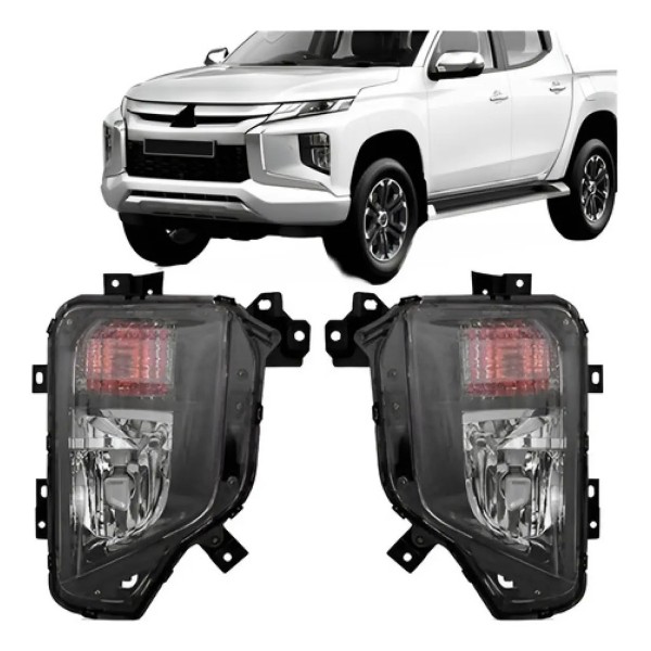 Par Farol Milha Auxiliar L200 Triton 2020 2021 Mega Desconto