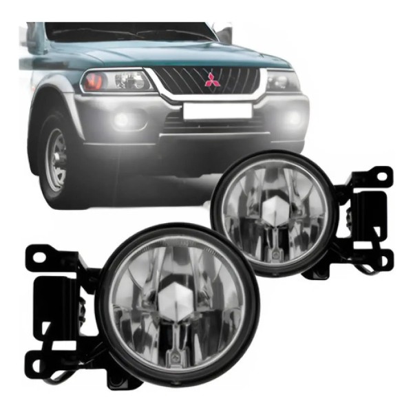 Kit Farol De Neblina Pajero Sport  2000 2001 02 03  2004
