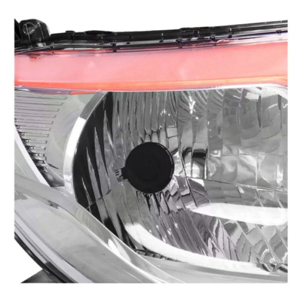 Par Farol L200 Triton 2017 A 2023 Cromado Pisca Ambar