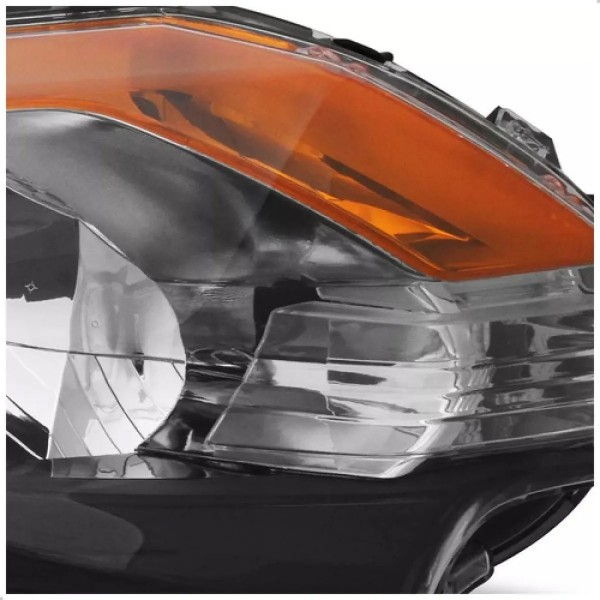 Farol L200 Triton 2016 A 2023 Mascara Negra Pisca Ambar