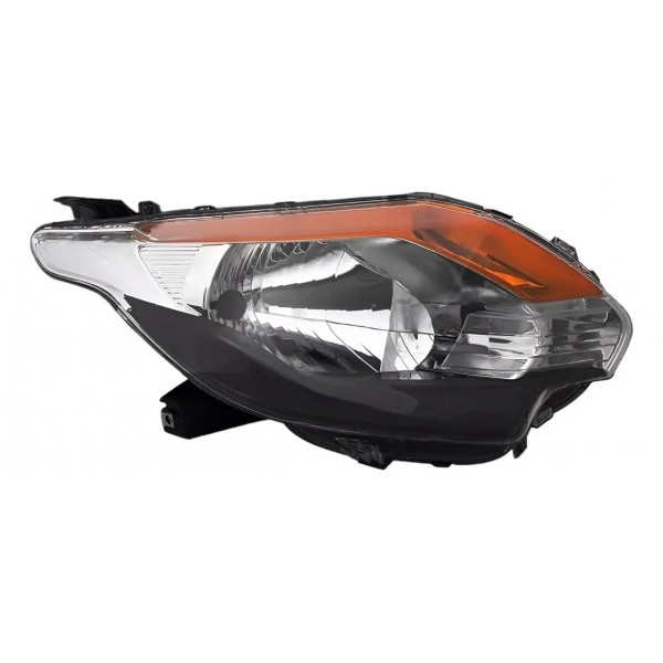 Farol L200 Triton 2016 A 2023 Mascara Negra Pisca Ambar
