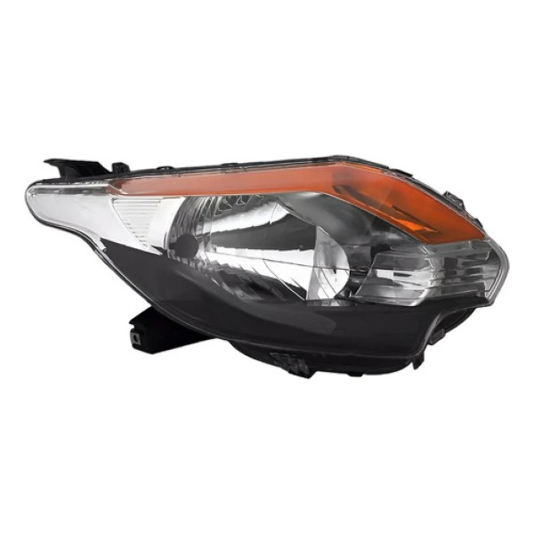 Farol L200 Triton 2016 A 2023 Mascara Negra Pisca Ambar