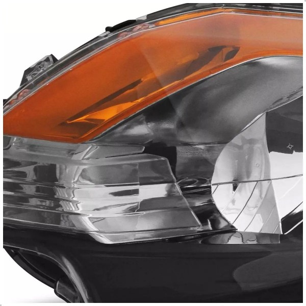 Farol L200 Triton 2016 A 2023 Mascara Negra Pisca Ambar