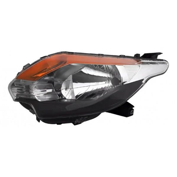 Farol L200 Triton 2016 A 2023 Mascara Negra Pisca Ambar