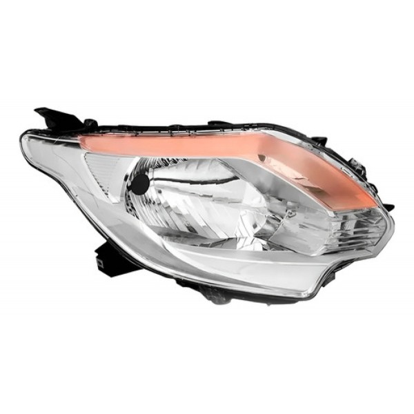 Farol Manual Cromado C/ Pisca Âmbar L200 Triton 2017 A 2020