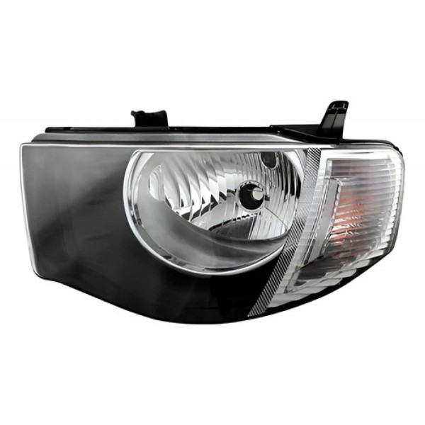 Par Farol L200 Triton 2007 A 2016 Foco Simples Pisca Cristal
