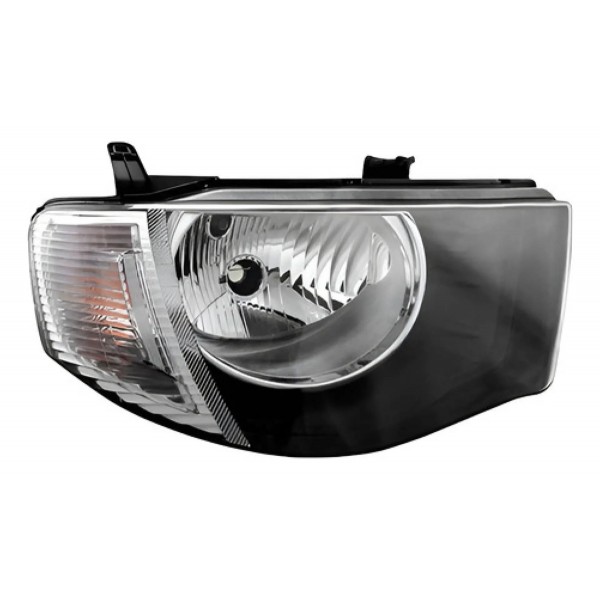 Par Farol L200 Triton 2007 A 2016 Foco Simples Pisca Cristal