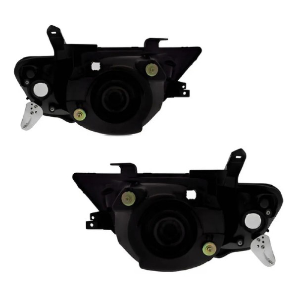 Par Farol L200 Triton 2007 A 2016 Foco Simples Pisca Cristal