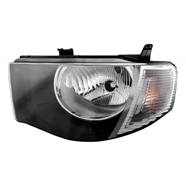Farol L200 Triton 2007 A 2016 Foco Simples Pisca Cristal Esquerdo/motorista