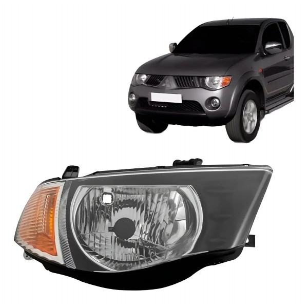 Farol L200 Triton C/ Pisca Ambar 2007 A 2010