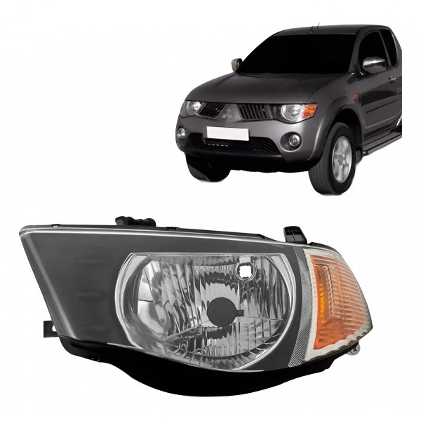 Farol L200 Triton C/ Pisca Ambar 2007 A 2010