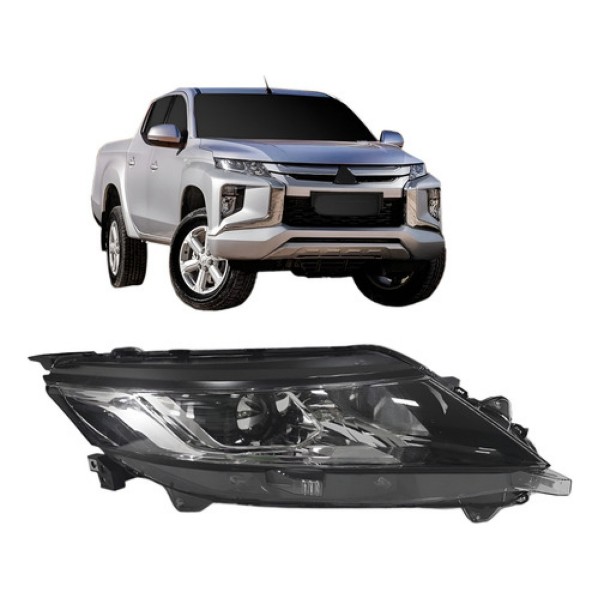 Farol L200 Triton 2020 2021 2022 Elétrico Com Motor