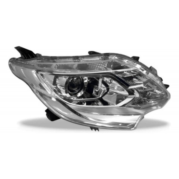 Farol Triton 2016 A 2018 Cromado Elet S Mot C Led Pisca Azul