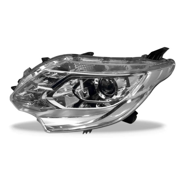 Farol Triton 2016 A 2018 Cromado Elet S Mot C Led Pisca Azul
