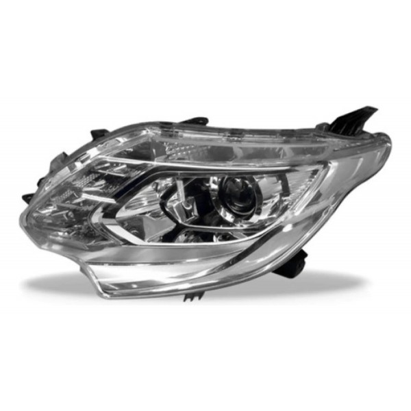 Farol Triton 2016 A 2018 Cromado Elet S Mot C Led Pisca Azul