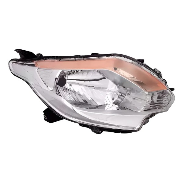 Farol L200 Triton 2016 2017 Manual Cromado Com Pisca Âmbar