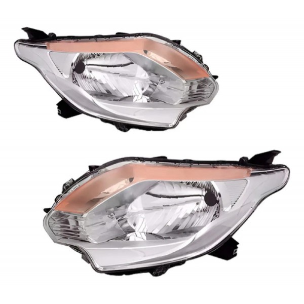Par Farol L200 Triton 2016 2017 Manual Cromado C Pisca Âmba