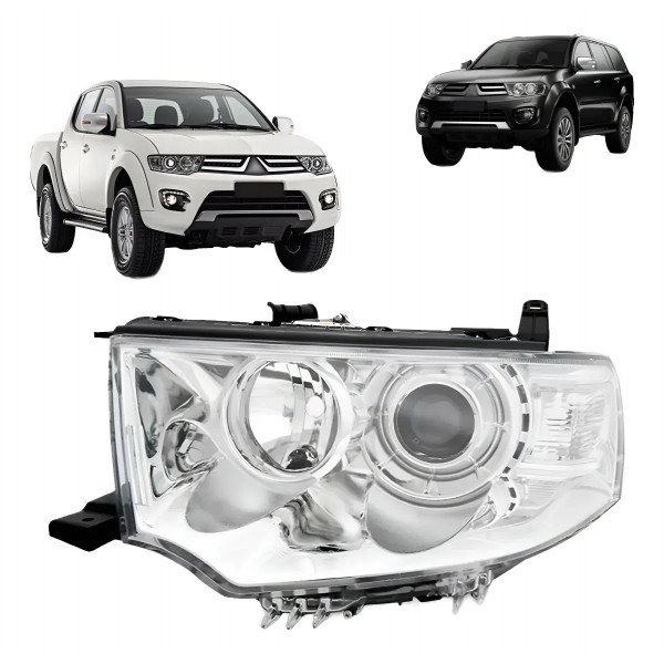 Farol L200 Triton 2013 2014 2015 Pajero Dakar 09/15 Direito