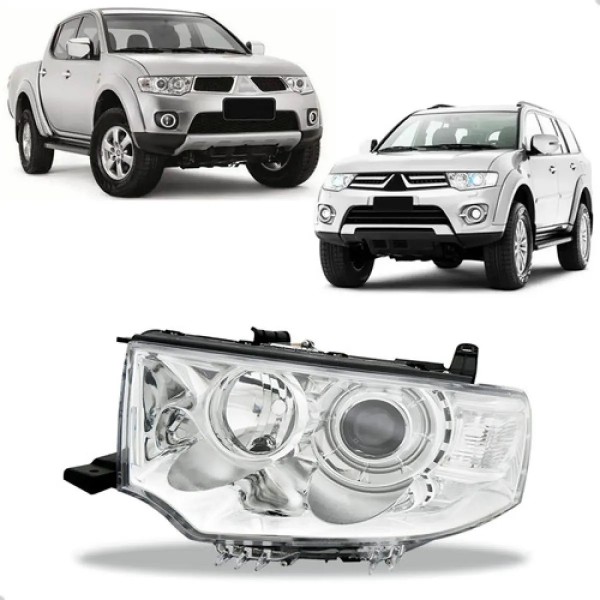Farol Pajero Dakar 2009 2010 2011 2012 013 L200 Triton 13