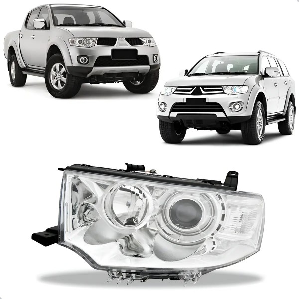 Farol Pajero Dakar 2009 2010 2011 2012 013 L200 Triton 13