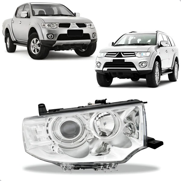Farol Pajero Dakar 2009 2010 2011 2012 013 L200 Triton 13