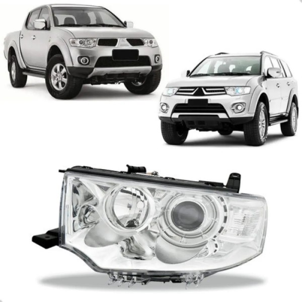 Farol Pajero Dakar 2009 2010 2011 2012 013 L200 Triton 13