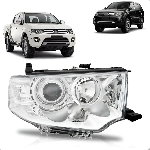 Farol L200 Triton 2012 2013 2014 2015 Foco Duplo Unidade