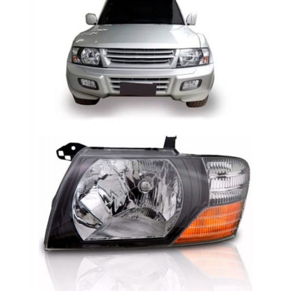 Farol Pajero Full 2001 A 2002 Mascara Negra