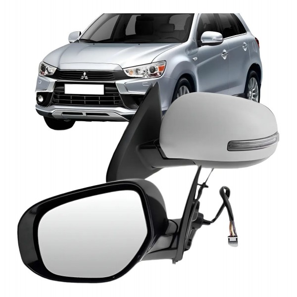 Espelho Retrovisor Asx 2011 Á 2017 Elétrico C/pisca Retrá