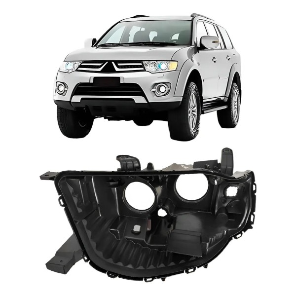Carcaça Farol Pajero Dakar 2009 A 2014 C/ Regulador