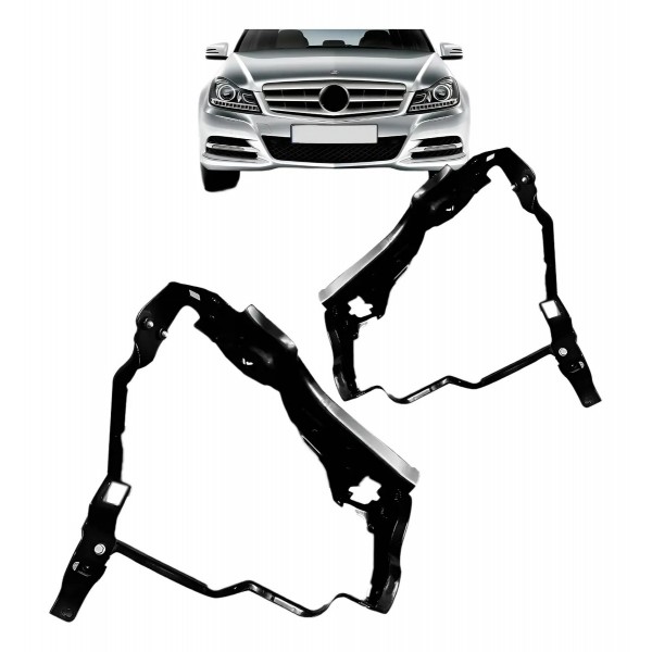 Suporte De Farol Mercedes C180 2012 2013 2014