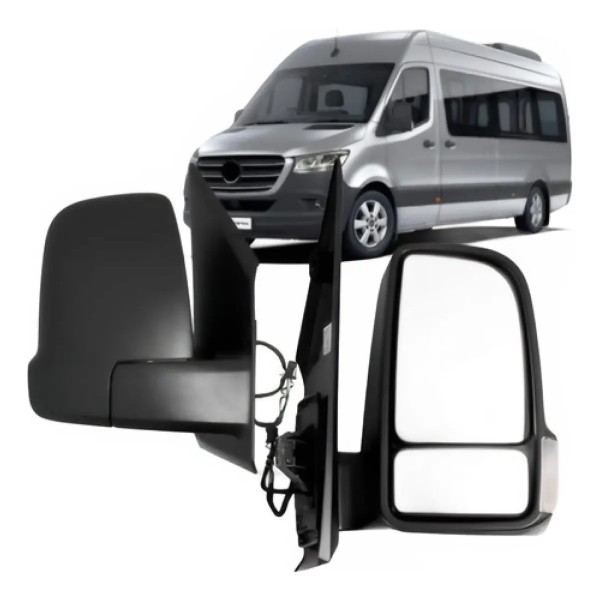 Par Retrovisor Elétrico Retrátil C/ Pisca Sprinter 20 A 22
